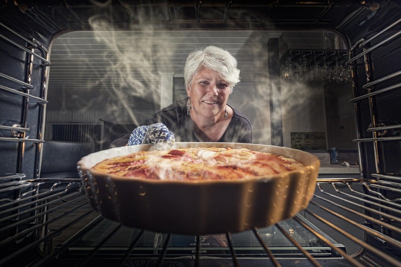 Cooking in the kitchen
